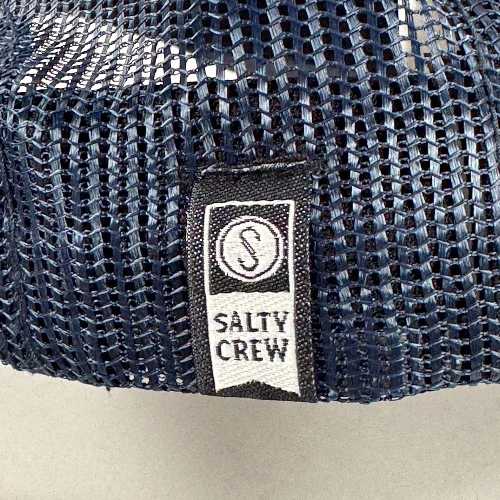 Salty Crew trucker hat purple‎ navy mesh embroidered logo adjustable snapback